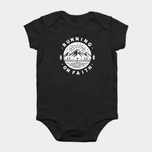 Running on Faith Baby Bodysuit
